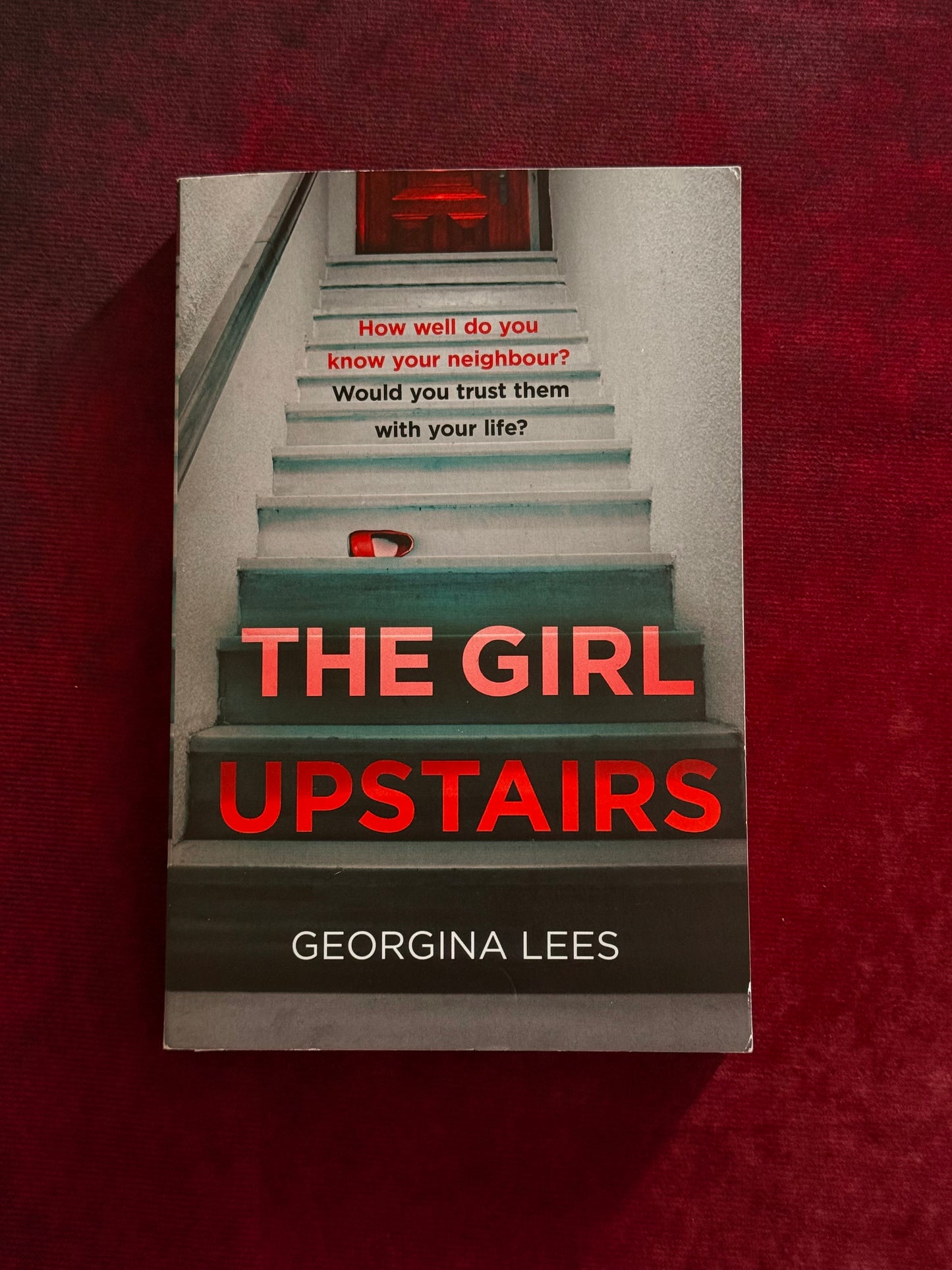 The Girl Upstairs by Georgina Lees - Preloved Psychological Thriller Paperback