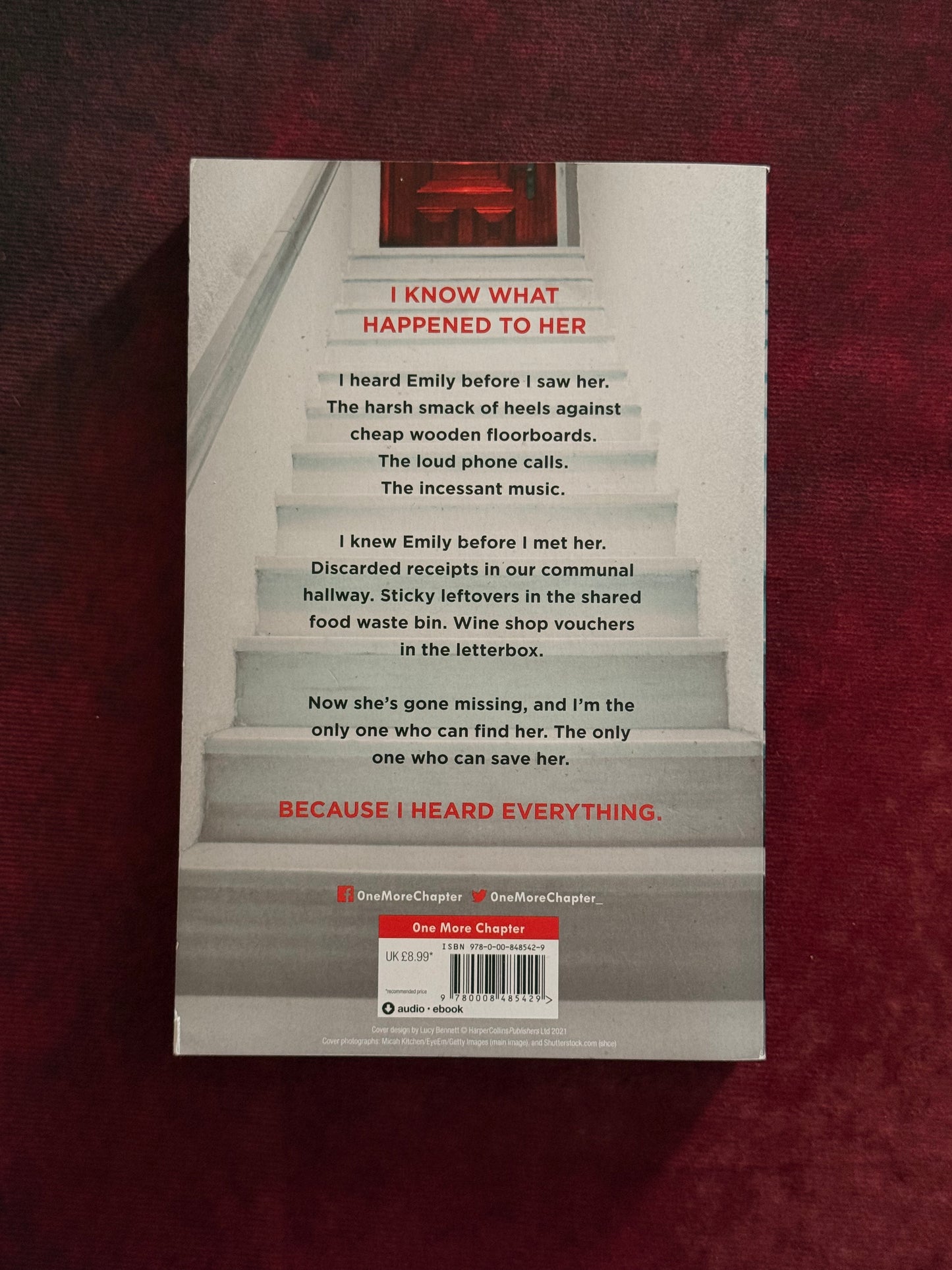 The Girl Upstairs by Georgina Lees - Preloved Psychological Thriller Paperback