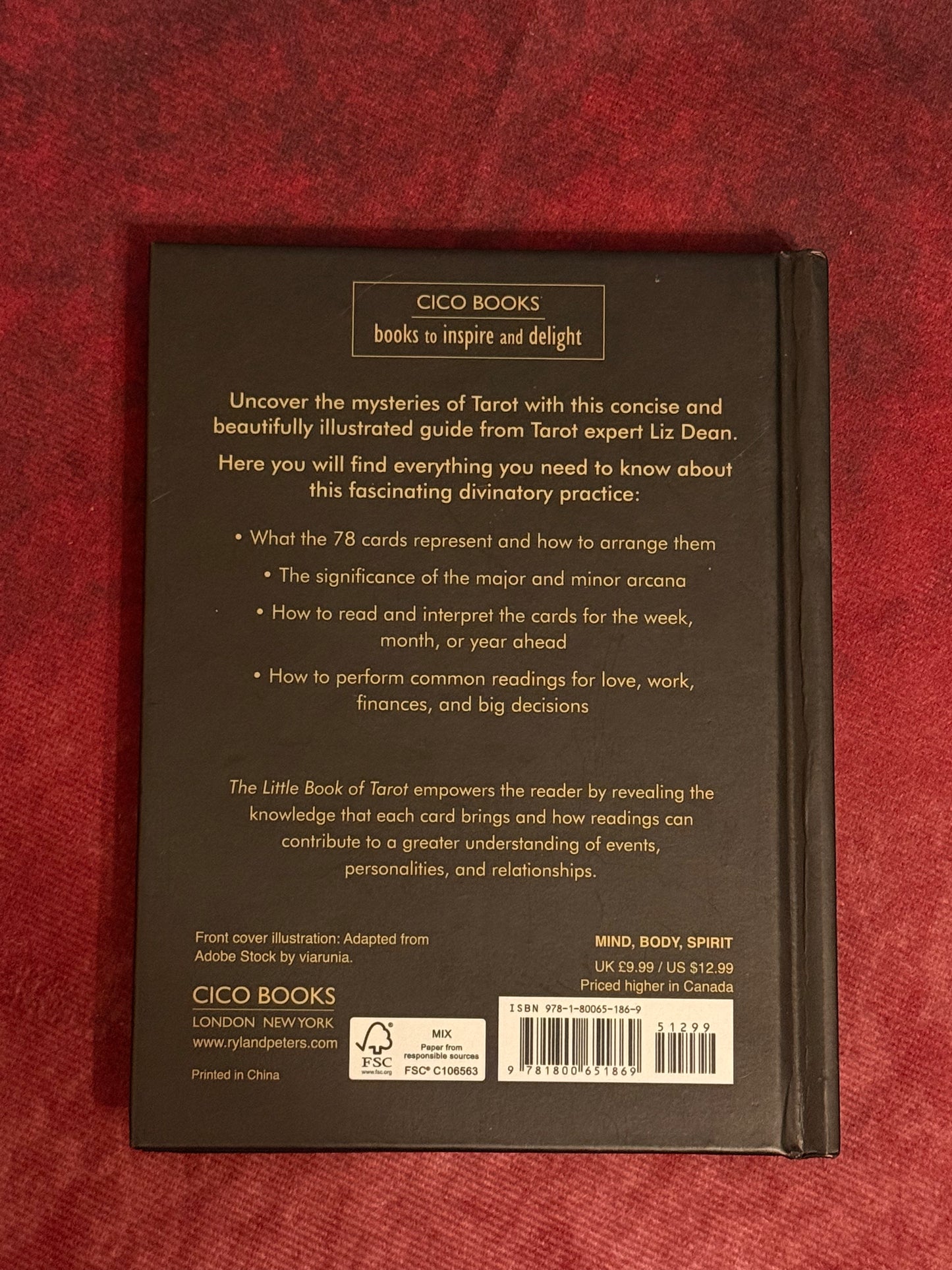The Little Book of Tarot by Liz Dean | Pre Loved Hardback Guide